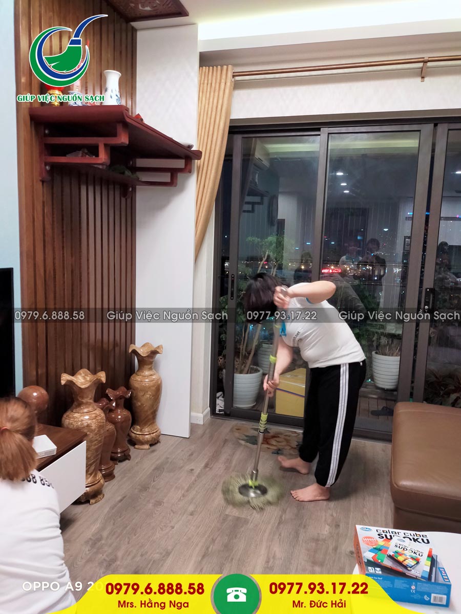 Cung cấp người giúp việc cho khách hàng tại chung cư 21 Lê Văn Lương